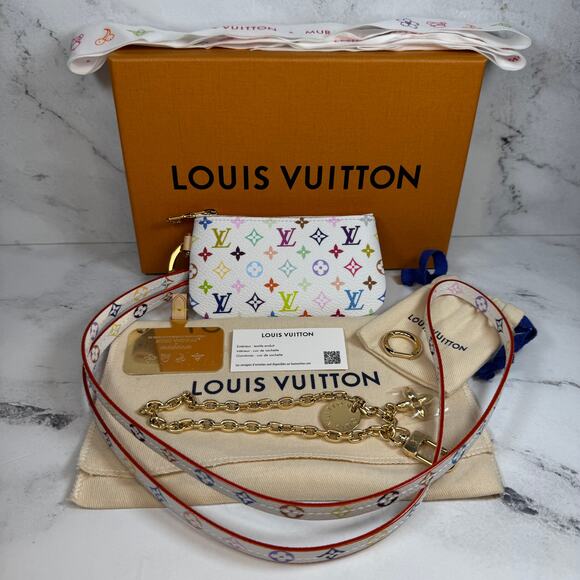Louis Vuitton Murakami Multicolor Phone Holder LV X TM Pouch Rare 2025 New